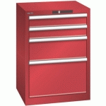 ARMOIRE ROUGE 564X572X800 AVEC 4 TIR. 75KG _ 78.289.070 - LISTA