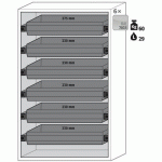 ARMOIRE SÉCURITÉ S-PHOENIX-90 S90.196.120.FDAS JAUNE - ASECOS