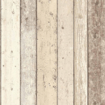 PAPIER PEINT POUR CHAMBRE & COULOIR | PAPIER PEINT PLANCHES DE BOIS MARRON BEIGE CRÈME | PAPIER PEINT BOIS CLAIR MODERNE - 10,05 X 0,53 M