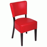 CHAISE VIVALDI STRUC HÊTRE MASSIF ASS/DOSS TISSU PVC - KIRSH - STAMP