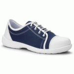 CHAUSSURE DE SÉCURITÉ BASSE S1P SRC FASHION POUR FEMME BLANC/BLEU MARINE P35 - S24 - LOANE-MARINE-35