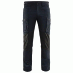 PANTALON DE TRAVAIL SERVICES STRETCH MARINE FONCÉ/NOIR TAILLE 52C - BLAKLADER