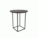TABLE BASSE RONDE MILAN Ø 46 CM - NOIR