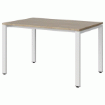 TABLE MALIBU 120X80 T5 SOUDÉ STR ABS CHÊNE 1146/BLC 9016