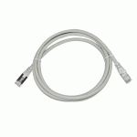 CORDON DE BRASSAGE GRIS 4 PAIRES RJ45 S/FTP CAT.6A LSZH - LONGUEUR 5 MÈTRES GENESIA