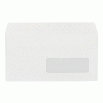 ENVELOPPE 110 X 220 MM BRUNEAU 80 G AVEC FENÊTRE 35 X 100 MM BLANCHE - BOÎTE DE 500
