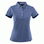 JAMES HARVEST LARKFORD POLO PIQUE FEMMES BLEU FONCÉ MÉLANGE - TAILLE XS