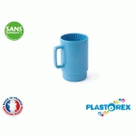 MUG MELAMINE BLEUE 30CL DIAM 7,5 - 10 CM