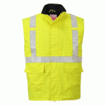 PORTWEST S776 BODYWARMER HI-VIS BIZFLAME ANTISTATIQUE ET FR JAUNE - TAILLE S