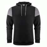 PRINTER PRIME PRIME SWEATSHIRT CAPUCHE UNISEX NOIR/GRIS ACIER - TAILLE XXXL