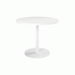 TABLE DE RÉUNION RONDE BLANC Ø 100 CM - PIÉTEMENT BLANC - ARCH - MAXIBURO - BLANC