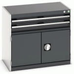 ARMOIRE D\'AT. À TIR. CUBIO SL-857-3.1 GRIS CLAIR/ANTHRACITE - MANUTAN COLLECTIVITÉS