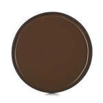 ASSIETTE PLATE ROND MARRON PORCELAINE Ø 28 CM CARACTERE REVOL