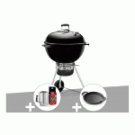WEBER - BARBECUE MASTER-TOUCH GBS 57 CM NOIR + KIT CHEMINÉE + PLANCHA