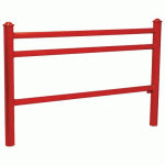 BARRIÈRE TRIO 1.57 M POMMEAU AGORA - ZINC ROUGE 3020 - PROCITY