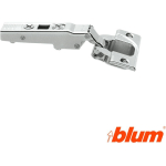 ENVASADO- CHARNIÈRE DROITE C-19 MM 110º CLIP TOP BLUM VIS - PLAQUÉ NICKEL