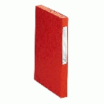 CHEMISE BOX CARTE CARTOBOX EXACOMPTA 24 X 32 CM DOS 2,5 CM ROUGE