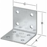 CONNECTEUR COUDÉ 90X90X65 - ZINGUÉ. CE (PAR 10)