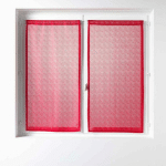 PAIRE DE VOILAGES CASTILLE 60X90CM ROUGE