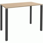 TABLE HAUTE 4 PIEDS L140XH105XP60CM CHÊNE CLAIR/PIED CARBONE - SIMMOB