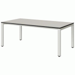 TABLE MALIBU 160X80 T3 SOUDÉ ST BLC SEL W911/NOIR BLC 9016