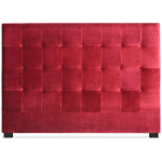 COTECOSY - TÊTE DE LIT LUXOR 160CM VELOURS ROUGE - ROUGE