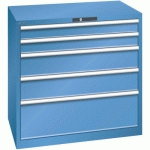 ARMOIRE BLEU CAP. 1023X725X1000 AVEC 5 TIR. 200KG - LISTA