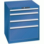 ARMOIRE BLEU GENT. 717X725X800 AVEC 4 TIR. 75KG _ 78.632.090 - LISTA