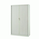 ARMOIRE À RIDEAUX MONOBLOC GENERIC H 198 X L 120 CORPS ET RIDEAUX GRIS CLAIR