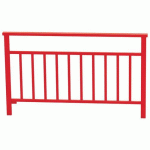 BARRIÈRE VENISE 1.50 M STRUCTURE BARREAUX - ZINC ROUGE 3020 - PROCITY