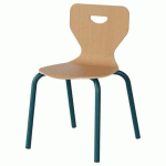 CHAISE MALIBU 4P - T4 - COQUE HÊTRE / ALU BLEU 5025 - MANUTAN EXPERT