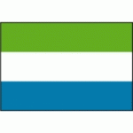 DRAPEAU SIERRA LEONE : DIMENSIONS - 60 X 90 CM