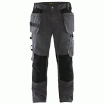 PANTALON DE TRAVAIL ARTISAN GRIS FONCÉ/NOIR TAILLE 40C - BLAKLADER