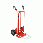 DIABLE ACIER DOUBLE PELLE FIXE ET RABATTABLE - CHARGE 250 KG