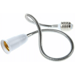 TLILY - E27 LAMPE AMPOULE RALLONGE FLEXIBLE ADAPTATEUR CONVERTISSEUR (BLANC, 60CM)
