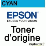 EPSON - 0492 - TONER CYAN - PRODUIT D'ORIGINE - 8000 PAGES - C13S050492