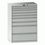 LISTA - ARMOIRE À TIROIRS (HXLXP) 145 X 102,3 X 57,2 CM KEY LOCK R7035