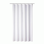 RIDEAU DE DOUCHE 180 X 200 CM - BLANC- POLYESTER - S4-19 SIMILAIRE