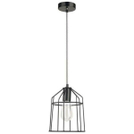 NOVA LUCE - SUSPENSIONS PEPPINO NOIR LED E27 1X12 W - NOIR