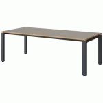 TABLE MALIBU 180X80 T3 SOUDÉ STRA ALAISÉ GRIS U727/GRIS 7016
