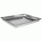 BAC GASTRONORME PERFORÉ INOX - SANS ANSE - GN 2/1 PROFONDEUR 5.5 CM