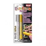 BIC BLISTER DE 2 BÂTONS DE COLORIAGE PLAYCOLOR 5G COLORIS OR & ARGENT