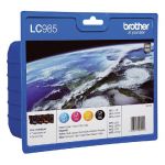 BROTHER CARTOUCHE D'ENCRE LC985 (LC-985VALBP) - PACK DE 4 - COULEUR: NOIR, CYAN, MAGENTA, JAUNE (LOT DE 4 CARTOUCHES)