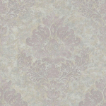 PAPIER PEINT VINTAGE À MOTIF FLEURI GRIS TAPISSERIE BAROQUE BEIGE CRÈME ASPECT USÉ PAPIER PEINT ORNÉS ROCOCO POUR COULOIR - BLANC, ROSE