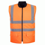 PORTWEST S469 GILET HV RÉVERSIBLE ORANGE - TAILLE S