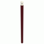 POTELET BOOPI PMR TÊTE BOULE MÉTAL HT 1.20M Ø76MM ROUGE 3004 - BUTON DESIGN
