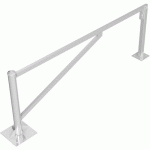 BARRIÈRE PIVOTANTE À CHEVILLER SERRURE PROFILÉE-2500MM - SCHAKE
