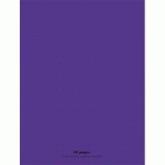 CAHIER ECO - PIQUE - COUVERTURE POLYPRO - 48 PAGES - 24 X 32 CM - 90G - GRANDS CARREAUX - VIOLET