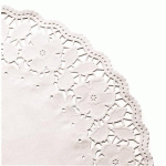 DENTELLE RONDE AJOURÉE D.42 CM LITOS BLANC (VENDU PAR 250)
