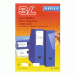 PORTE-ÉTIQUETTES ADHÉSIF 150 X 62 MM 3 L TRANSPARENT - BOÎTE DE 60